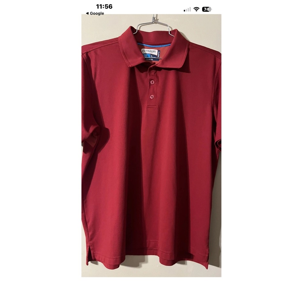 Magellan Sportswear Mens XXXL Red Polo Shirt Quick Dry Odor Control Performance‎